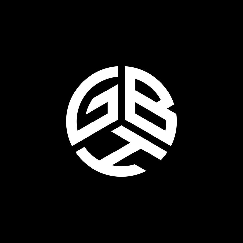 gbh lettera logo design su sfondo bianco. gbh creative iniziali lettera logo concept. disegno della lettera gb. vettore