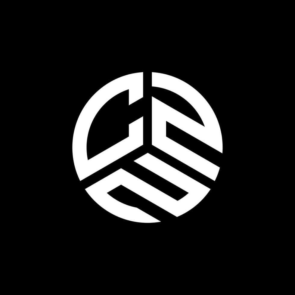czn lettera logo design su sfondo bianco. czn creative iniziali lettera logo concept. disegno della lettera czn. vettore