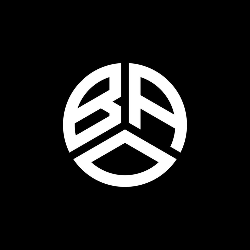 bao lettera logo design su sfondo bianco. bao creative iniziali lettera logo concept. disegno della lettera bao. vettore