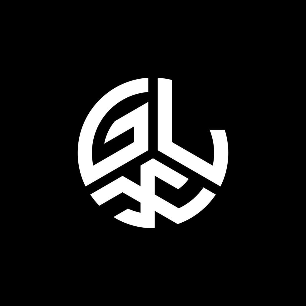 glx lettera logo design su sfondo bianco. glx creative iniziali lettera logo concept. disegno della lettera glx. vettore