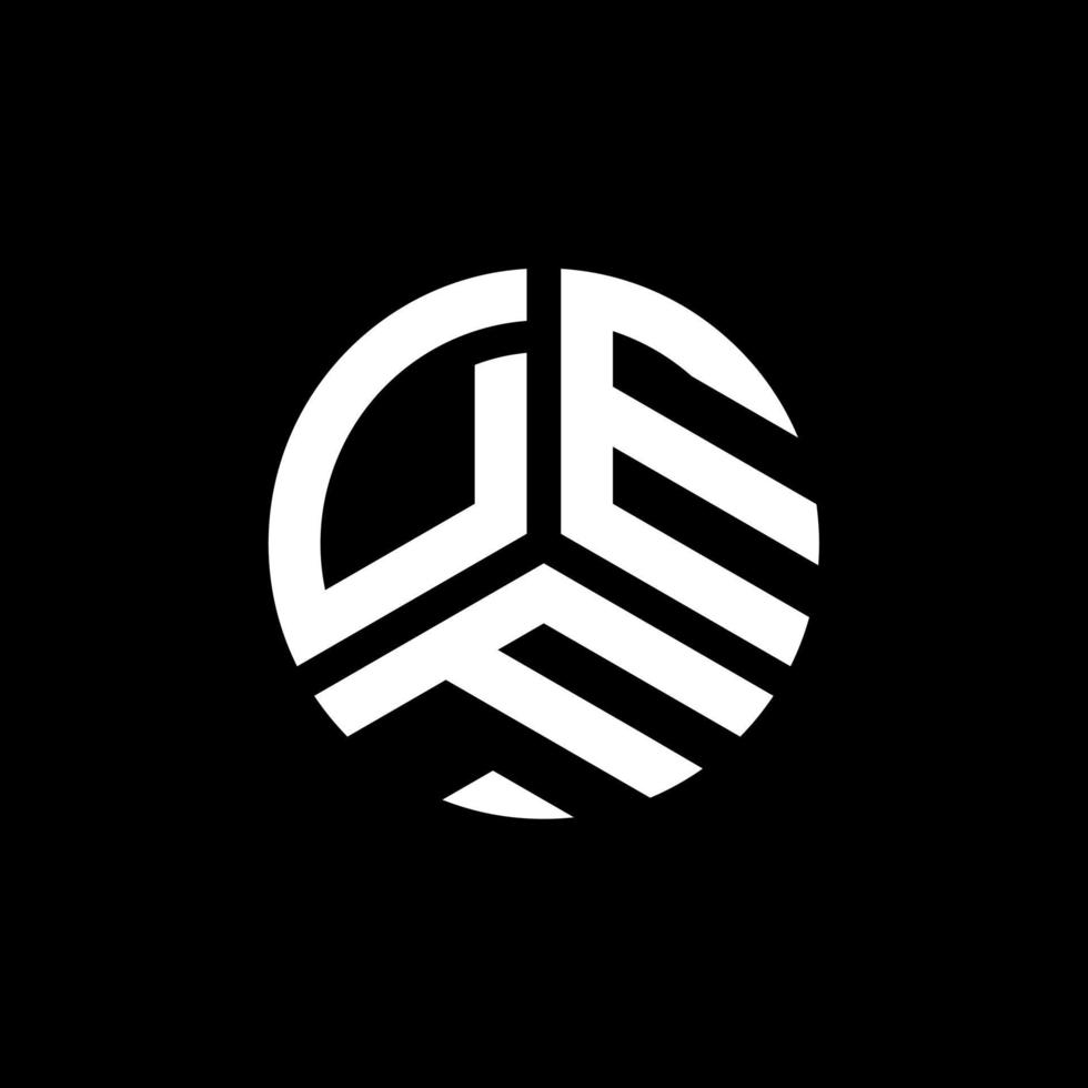 design del logo della lettera def su sfondo bianco. def creative iniziali lettera logo concept. design della lettera def. vettore