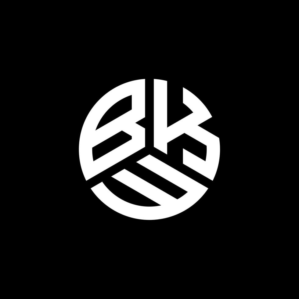 bkw lettera logo design su sfondo bianco. bkw creative iniziali lettera logo concept. disegno della lettera bkw. vettore