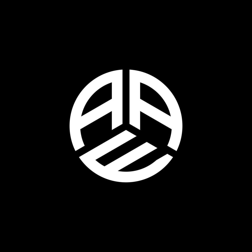 aaw lettera logo design su sfondo bianco. aaw creative iniziali lettera logo concept. disegno della lettera aaw. vettore