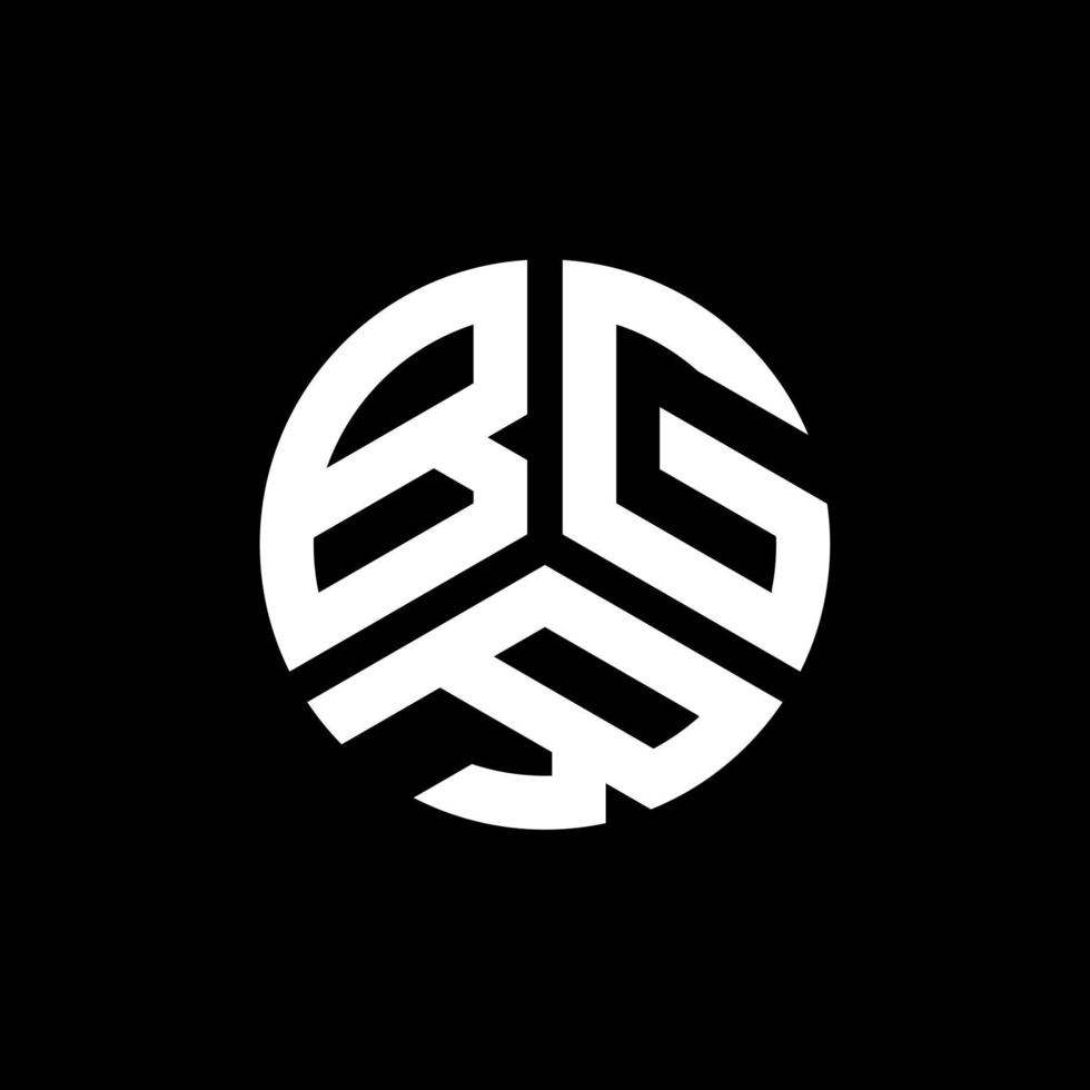 bgr lettera logo design su sfondo bianco. bgr creative iniziali lettera logo concept. disegno della lettera bgr. vettore