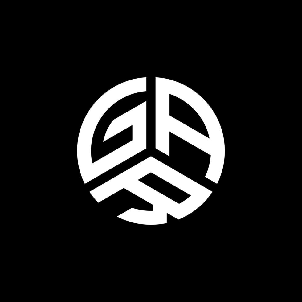 gar lettera logo design su sfondo bianco. gar creative iniziali lettera logo concept. disegno della lettera gar. vettore