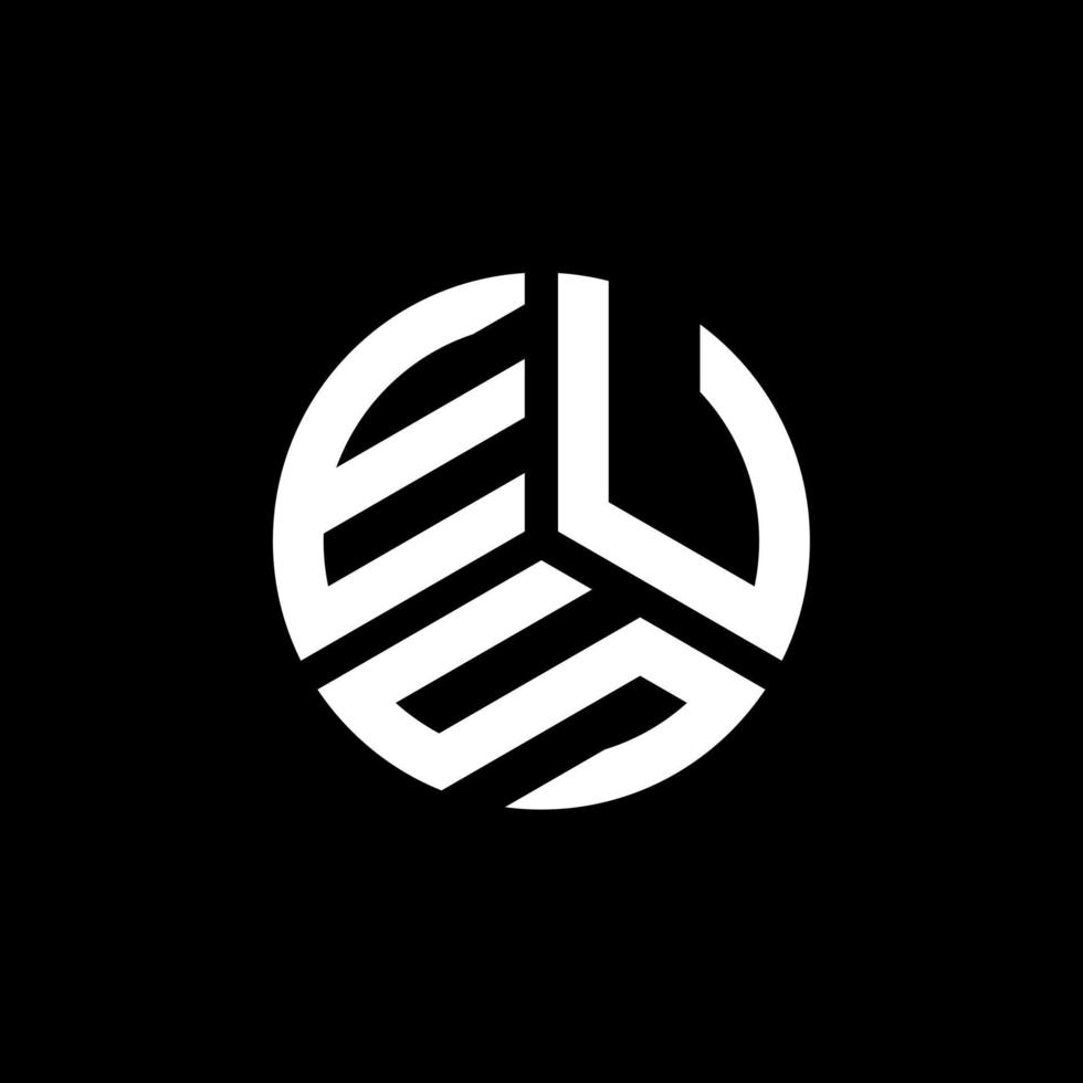 eus lettera logo design su sfondo bianco. eus creative iniziali lettera logo concept. design della lettera eus. vettore