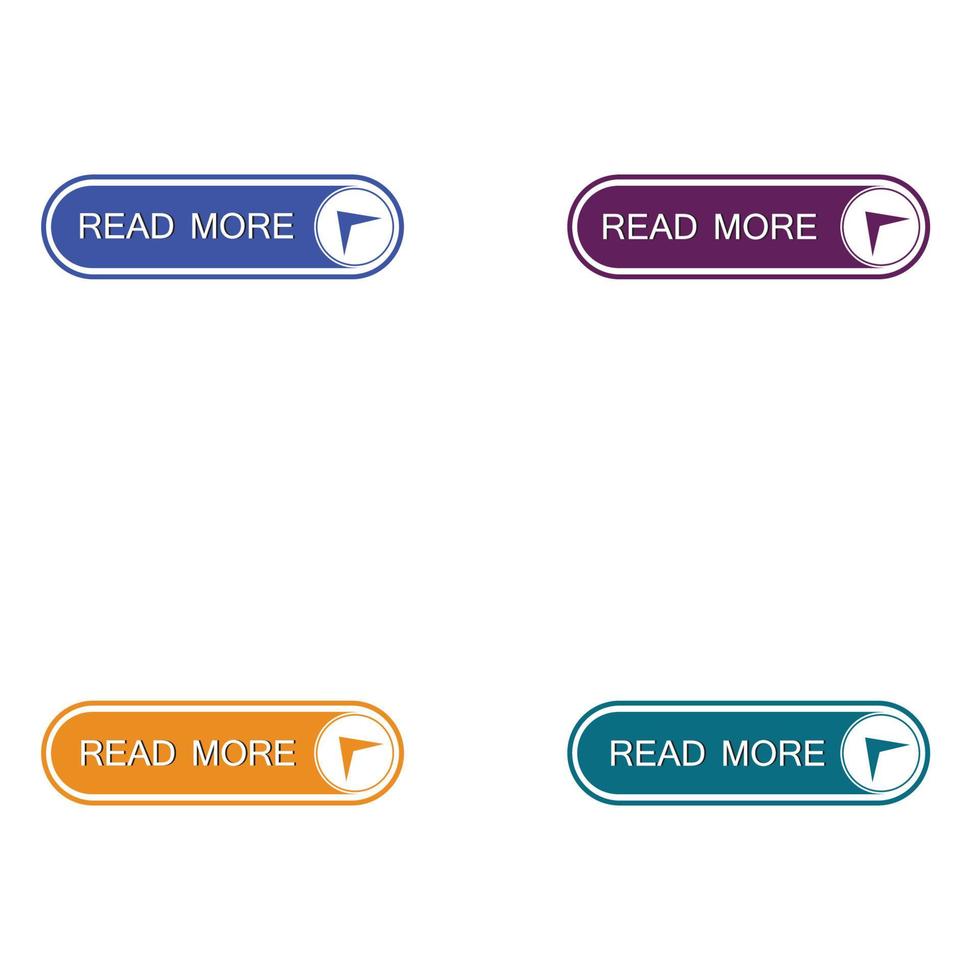 set di diversi pulsanti colorati. raccolta di pulsanti moderni per il sito Web e l'interfaccia utente. icone web. vettore
