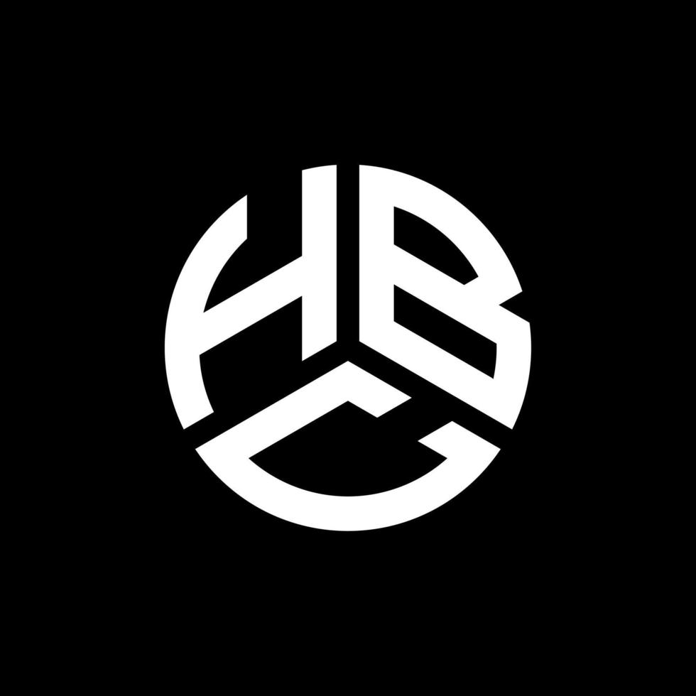 design del logo della lettera hbc su sfondo bianco. hbc creative iniziali lettera logo concept. disegno della lettera hbc. vettore