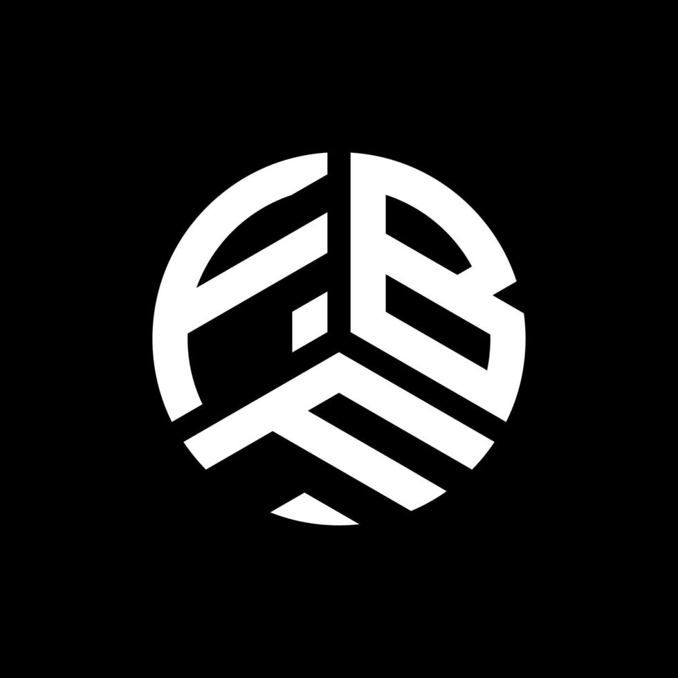 design del logo della lettera fbf su sfondo bianco. fbf creative iniziali lettera logo concept. disegno lettera fbf. vettore
