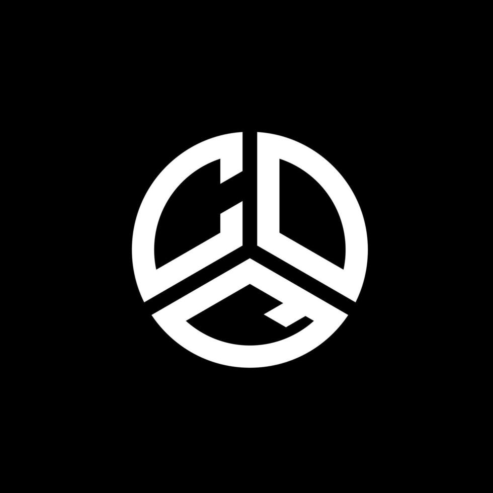 coq lettera logo design su sfondo bianco. coq creative iniziali lettera logo concept. disegno della lettera coq. vettore