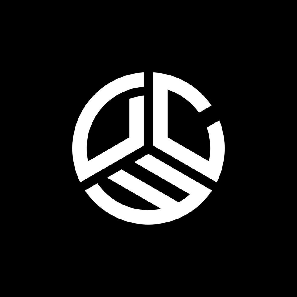 dcw lettera logo design su sfondo bianco. dcw creative iniziali lettera logo concept. disegno della lettera dcw. vettore