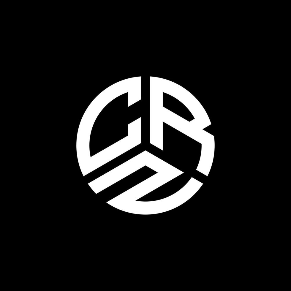 crz lettera logo design su sfondo bianco. crz creative iniziali lettera logo concept. disegno della lettera crz. vettore