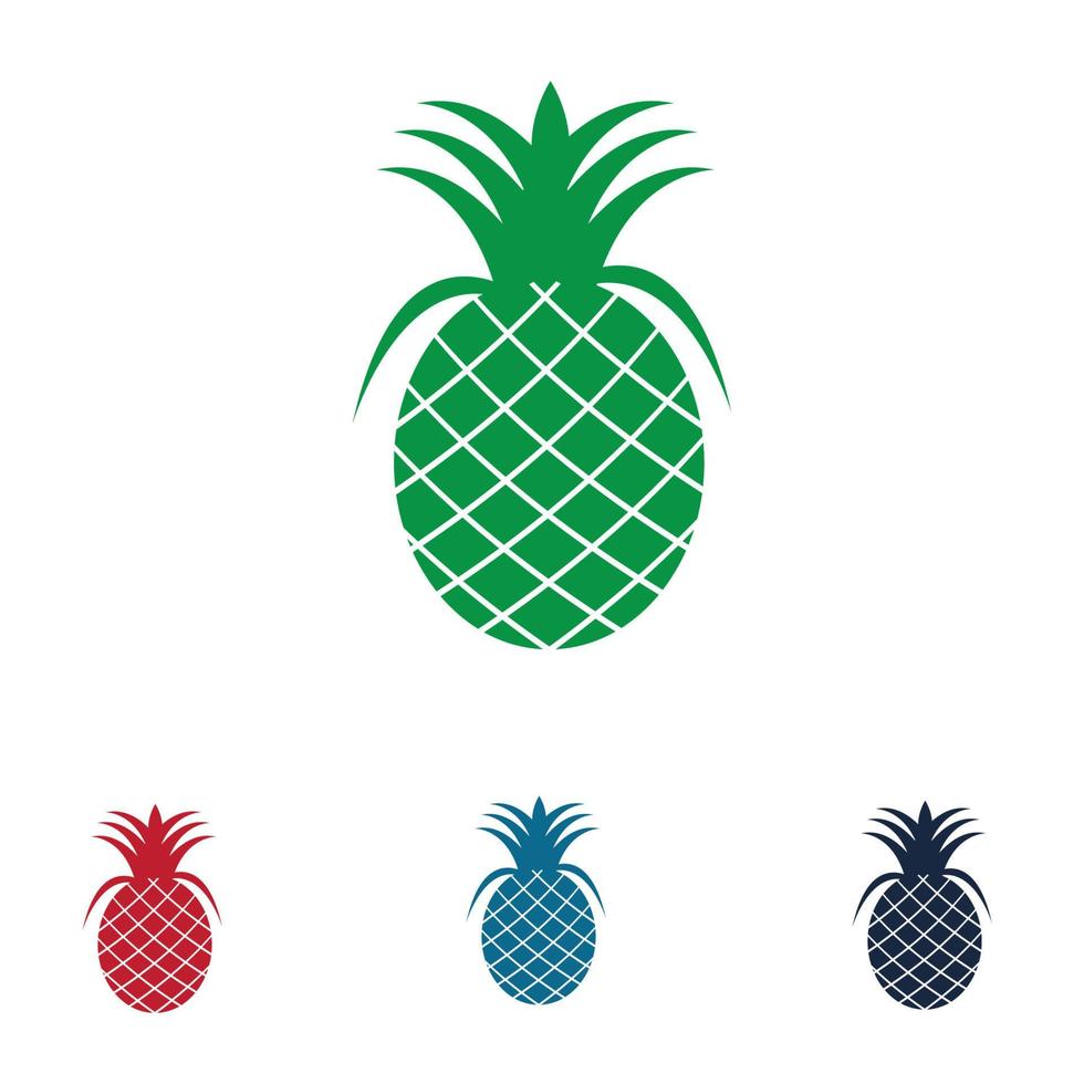 illustrazione vettoriale di frutta tropicale di ananas.