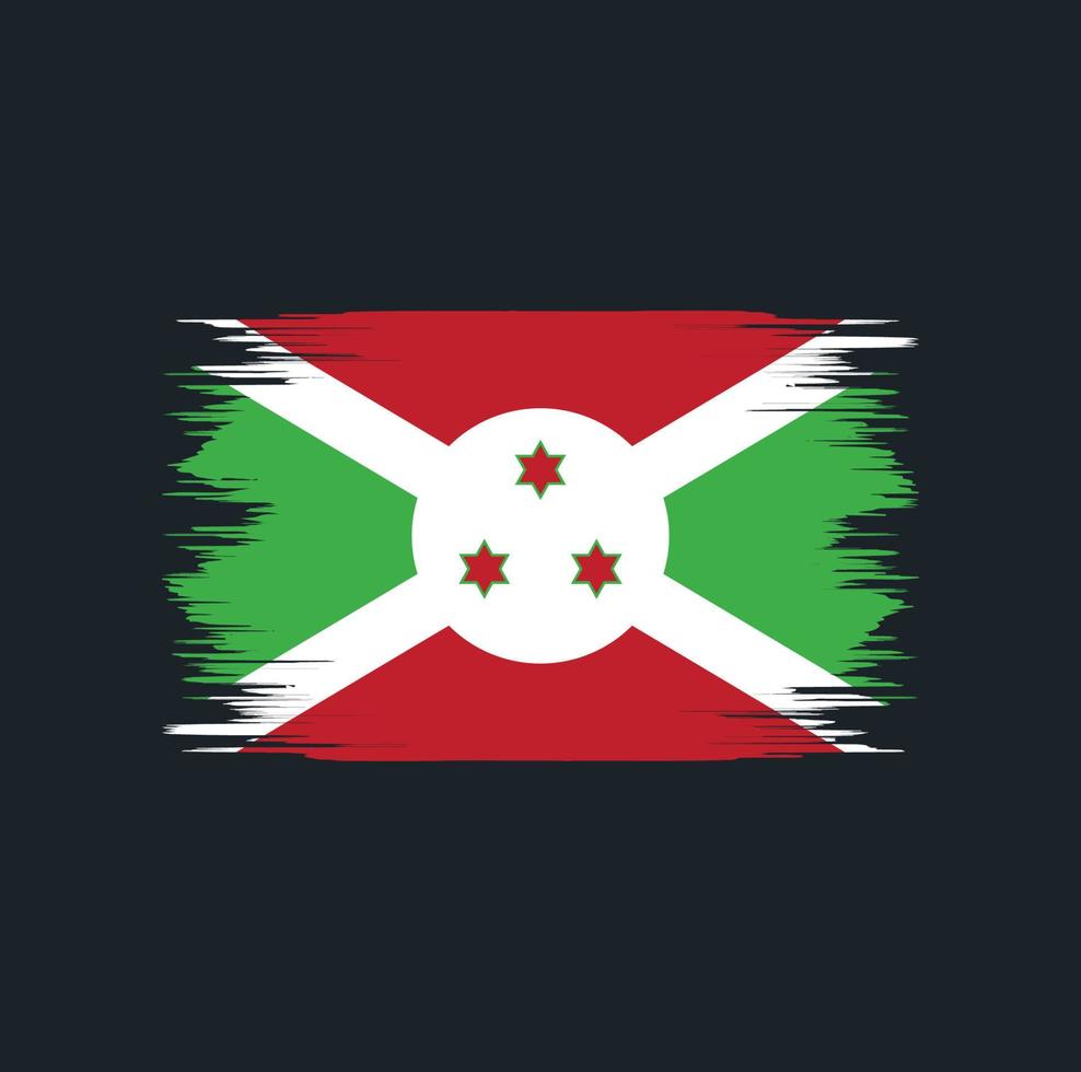 pennello bandiera burundi vettore