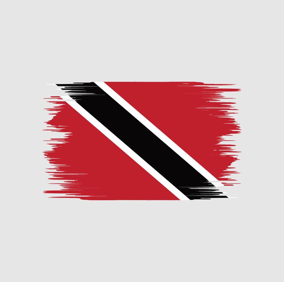 pennello bandiera trinidad e tobago vettore