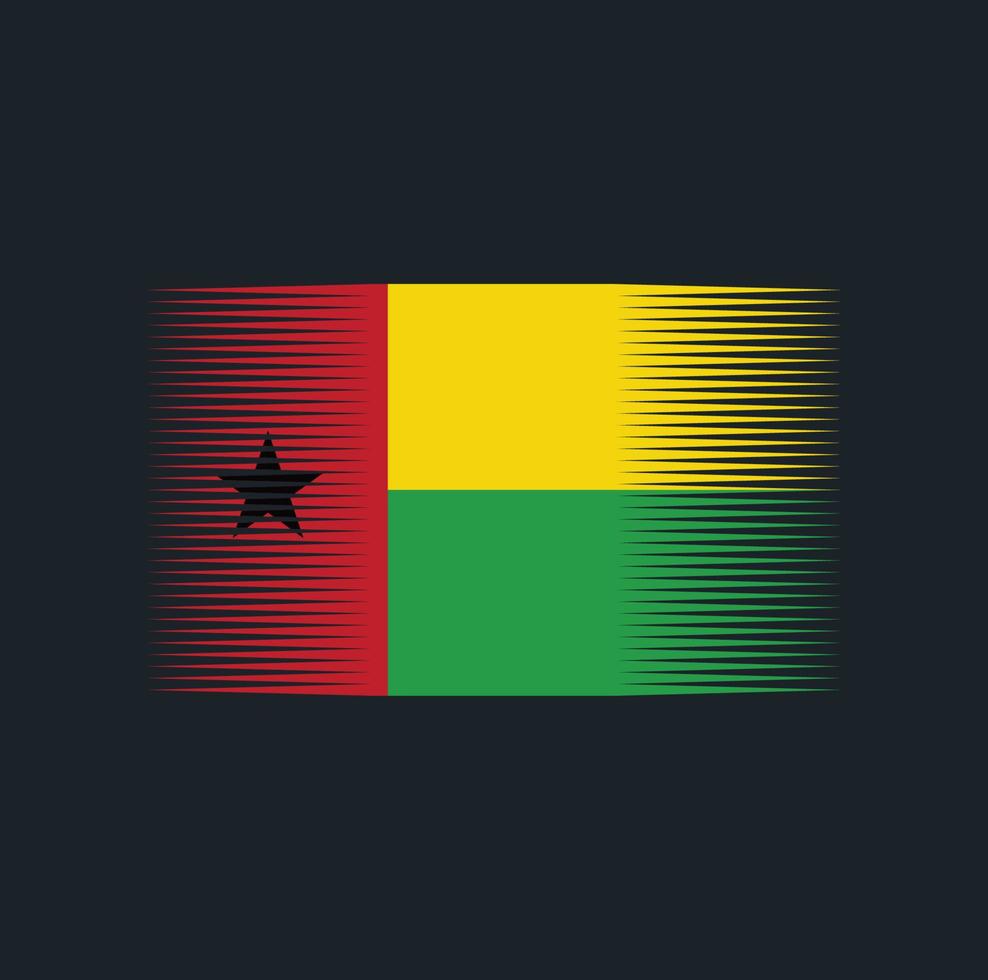 bandiera della Guinea Bissau. bandiera nazionale vettore