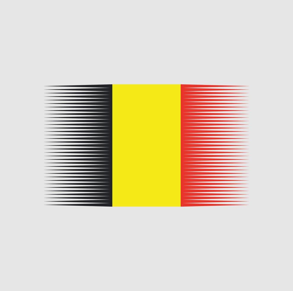 pennello bandiera belgio. bandiera nazionale vettore