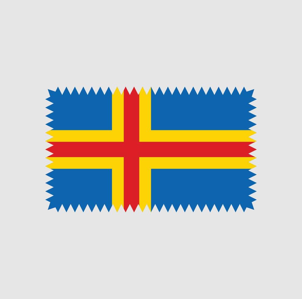 disegno vettoriale della bandiera delle isole aland. bandiera nazionale