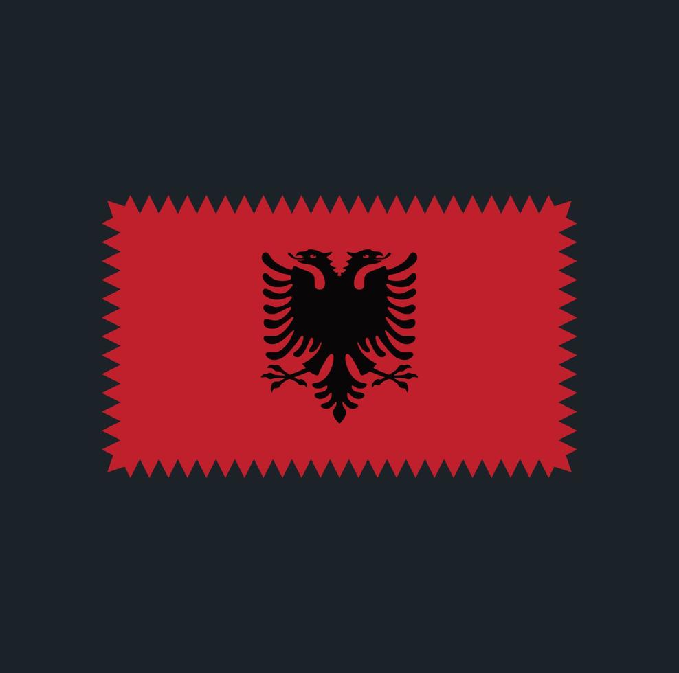 disegno vettoriale bandiera albania. bandiera nazionale
