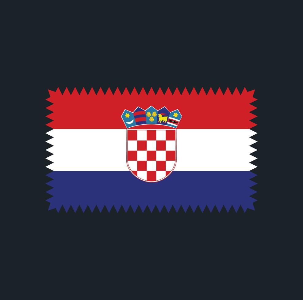 disegno vettoriale bandiera croazia. bandiera nazionale
