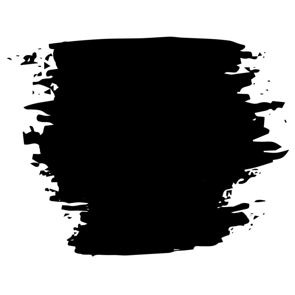 vernice nera, tratti di pennarello, pennelli, linee, rugosità. elementi decorativi neri per il design di banner, scatole, cornici. illustrazione vettoriale
