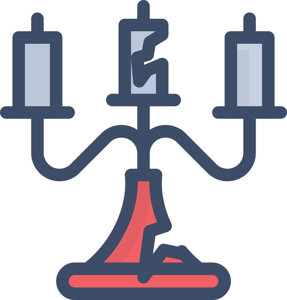 illustrazione vettoriale di candelabri su uno sfondo simboli di qualità premium. icone vettoriali per il concetto e la progettazione grafica.