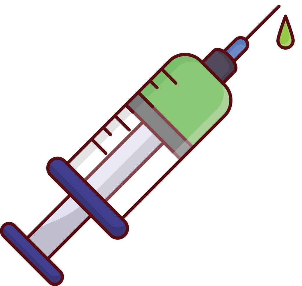 illustrazione vettoriale di iniezione su uno sfondo simboli di qualità premium. icone vettoriali per il concetto e la progettazione grafica.