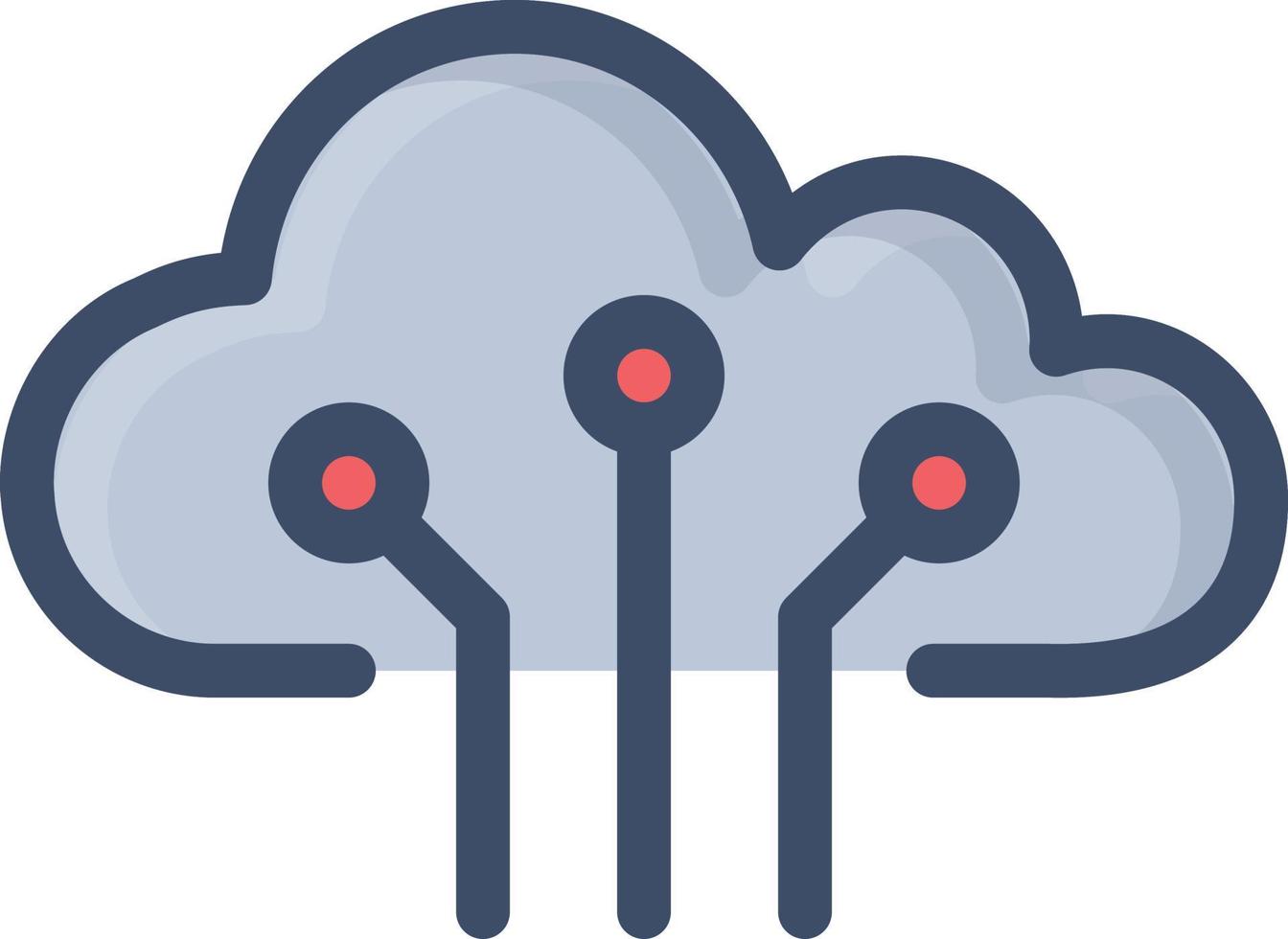 illustrazione vettoriale nuvola su uno sfondo simboli di qualità premium. icone vettoriali per il concetto e la progettazione grafica.
