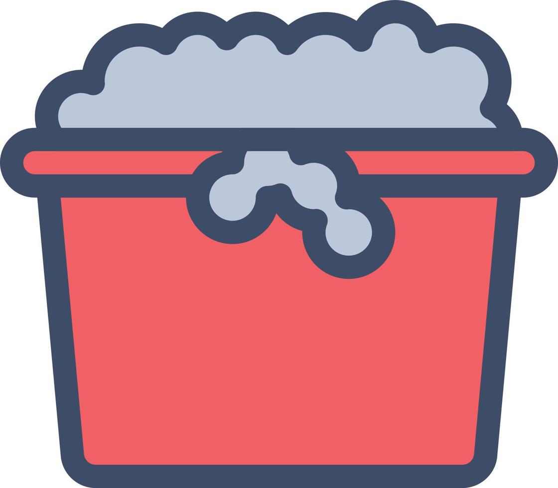 illustrazione vettoriale della vasca di sapone su uno sfondo simboli di qualità premium. icone vettoriali per il concetto e la progettazione grafica.
