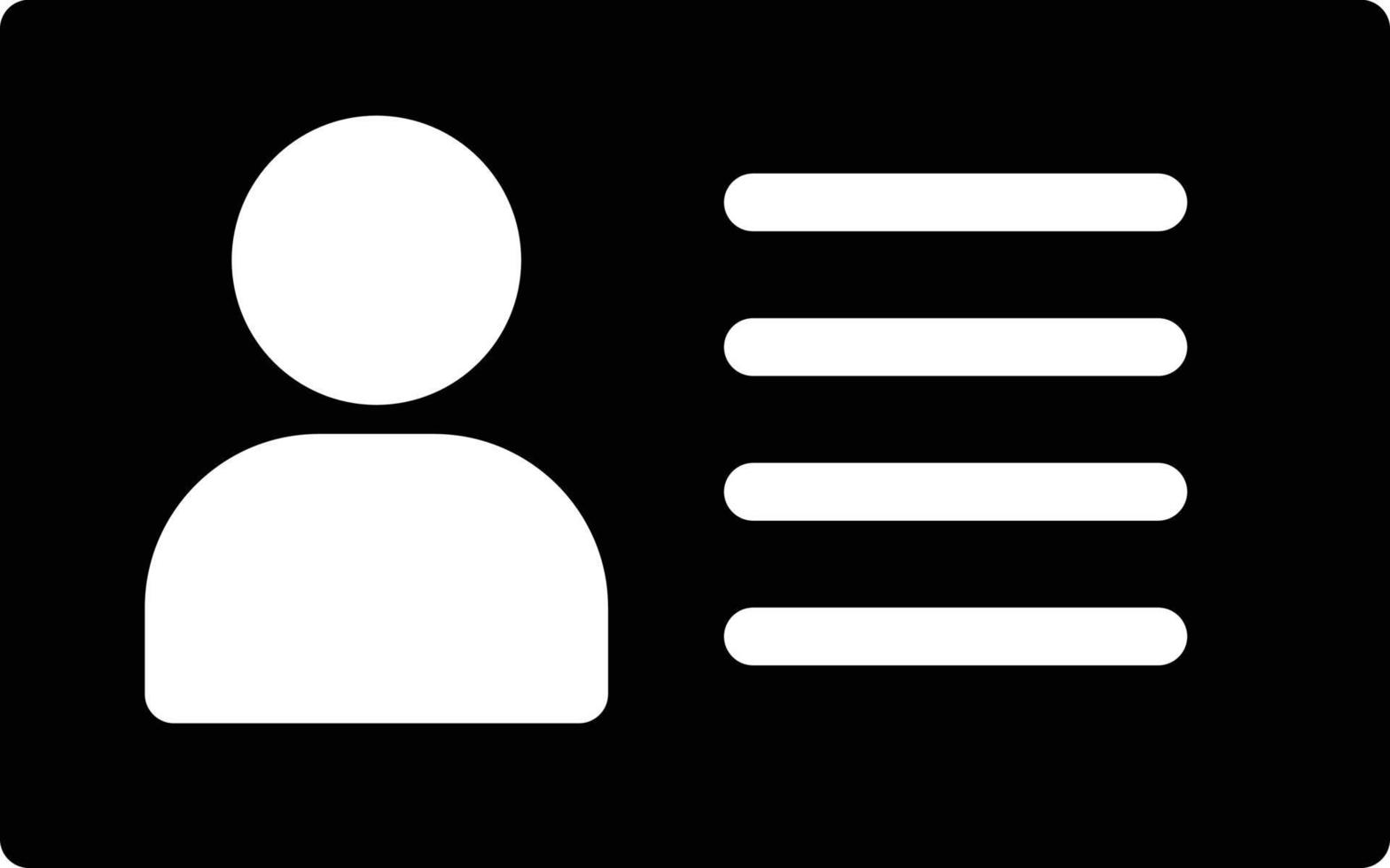 illustrazione vettoriale della carta d'identità su uno sfondo. simboli di qualità premium. icone vettoriali per il concetto e la progettazione grafica.