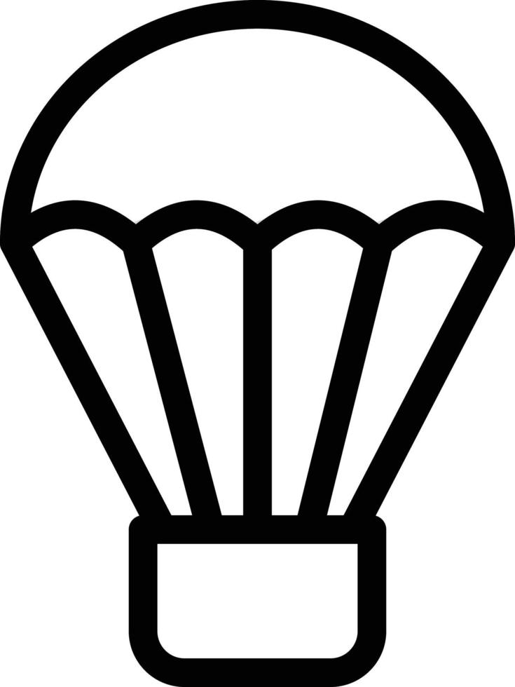 illustrazione vettoriale del paracadute su uno sfondo simboli di qualità premium. icone vettoriali per il concetto e la progettazione grafica.