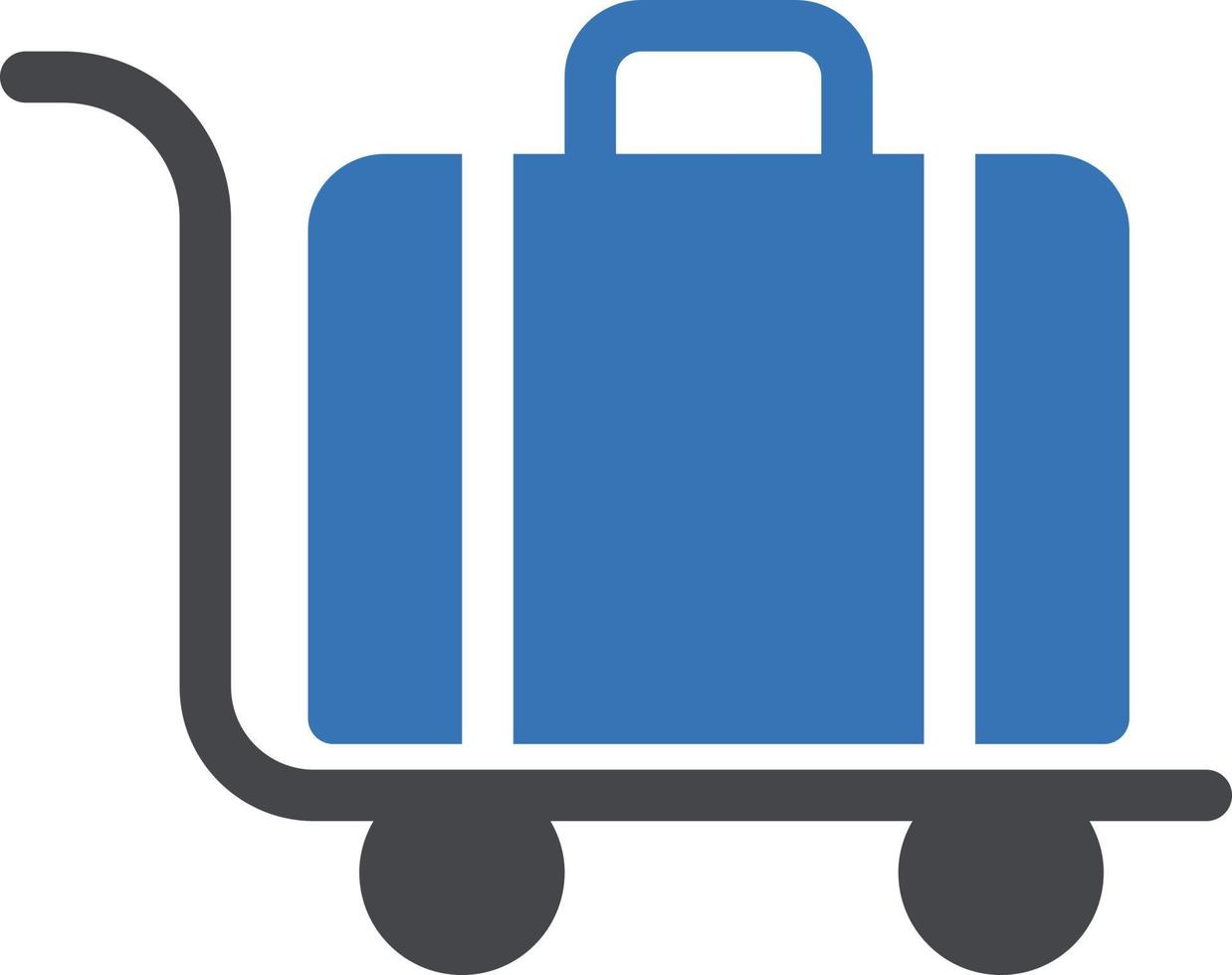 illustrazione vettoriale dei bagagli su uno sfondo. simboli di qualità premium. icone vettoriali per il concetto e la progettazione grafica.