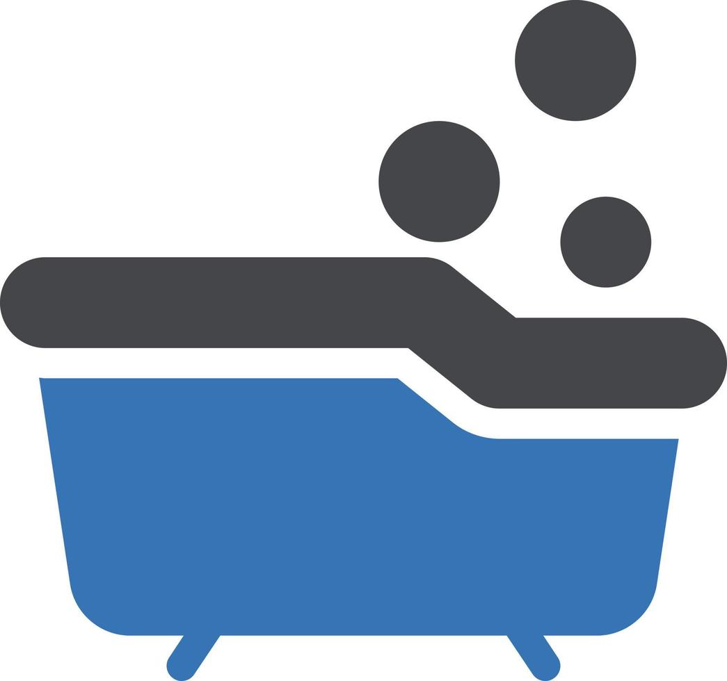 illustrazione vettoriale della vasca da bagno su uno sfondo simboli di qualità premium. icone vettoriali per il concetto e la progettazione grafica.