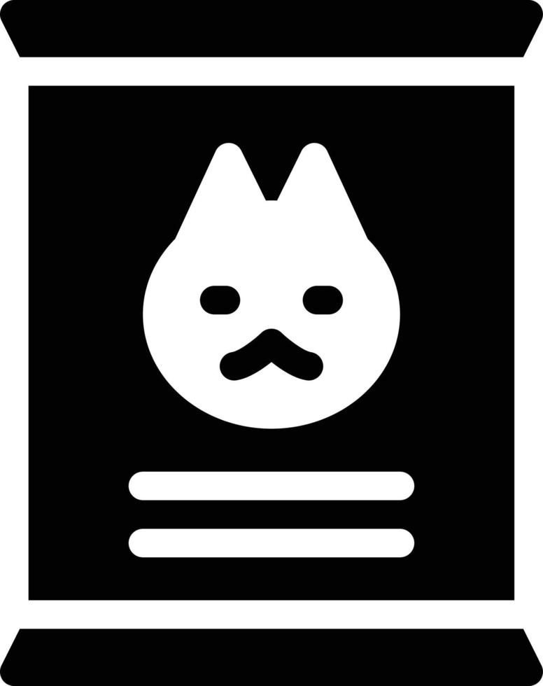 illustrazione vettoriale di cibo per gatti su uno sfondo simboli di qualità premium. icone vettoriali per il concetto e la progettazione grafica.