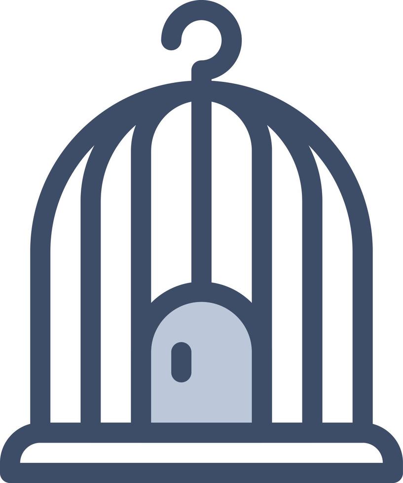 illustrazione vettoriale della gabbia su uno sfondo simboli di qualità premium. icone vettoriali per il concetto e la progettazione grafica.