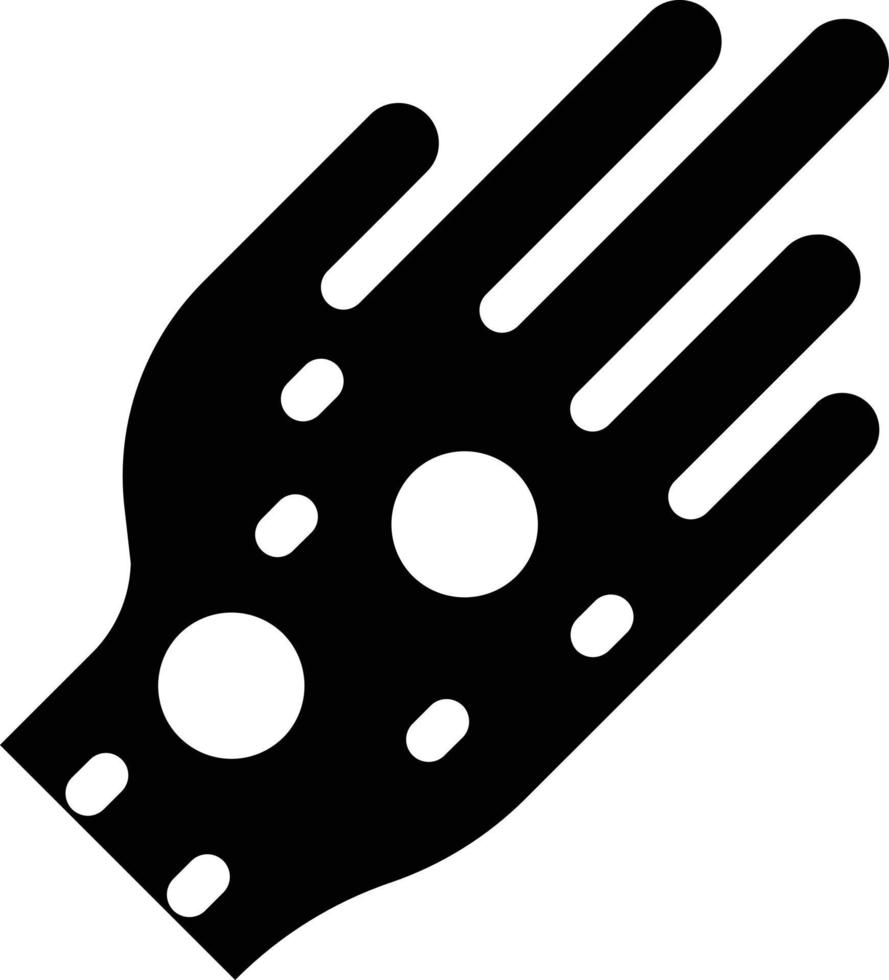 illustrazione vettoriale di allergia alla mano su uno sfondo simboli di qualità premium. icone vettoriali per il concetto e la progettazione grafica.
