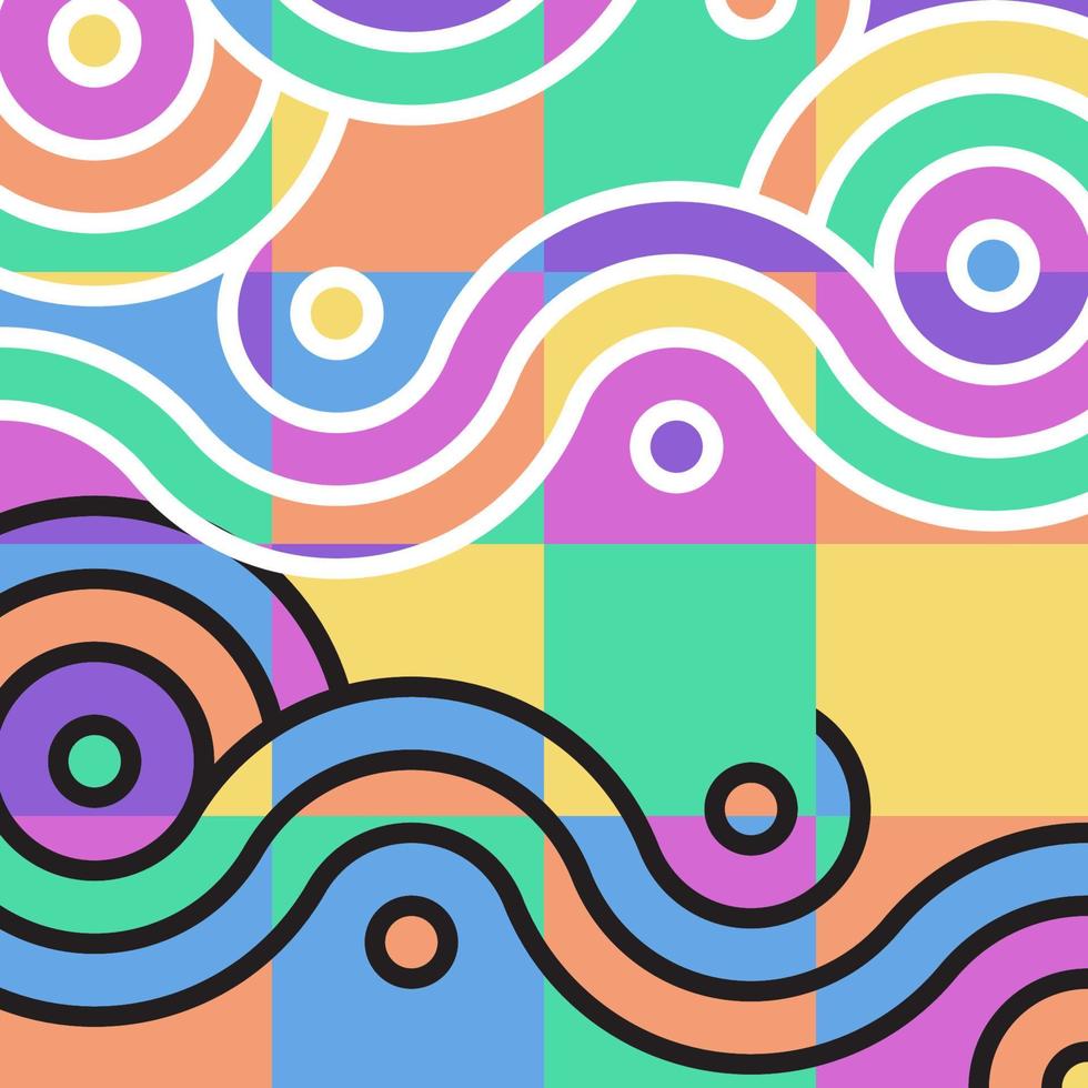 transizione semitono rotonda colorata astratta. illustrazione di sfondo vettoriale
