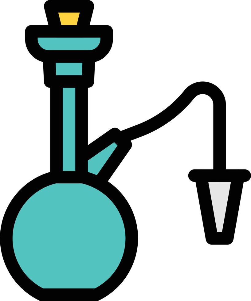 illustrazione vettoriale di shisha su uno sfondo simboli di qualità premium. icone vettoriali per il concetto e la progettazione grafica.