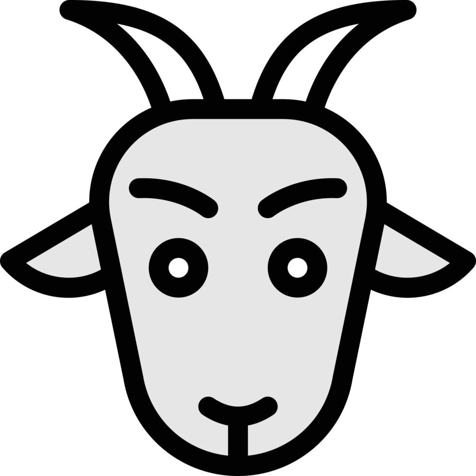illustrazione vettoriale di capra su uno sfondo simboli di qualità premium. icone vettoriali per il concetto e la progettazione grafica.