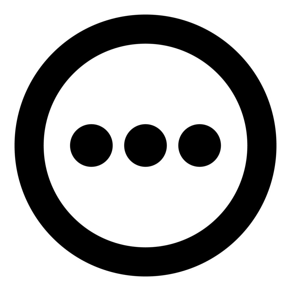 segno continua icona colore nero in cerchio vettore