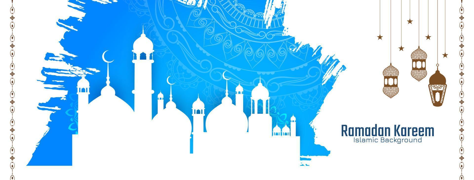 design di banner festival islamico ramadan kareem religioso vettore