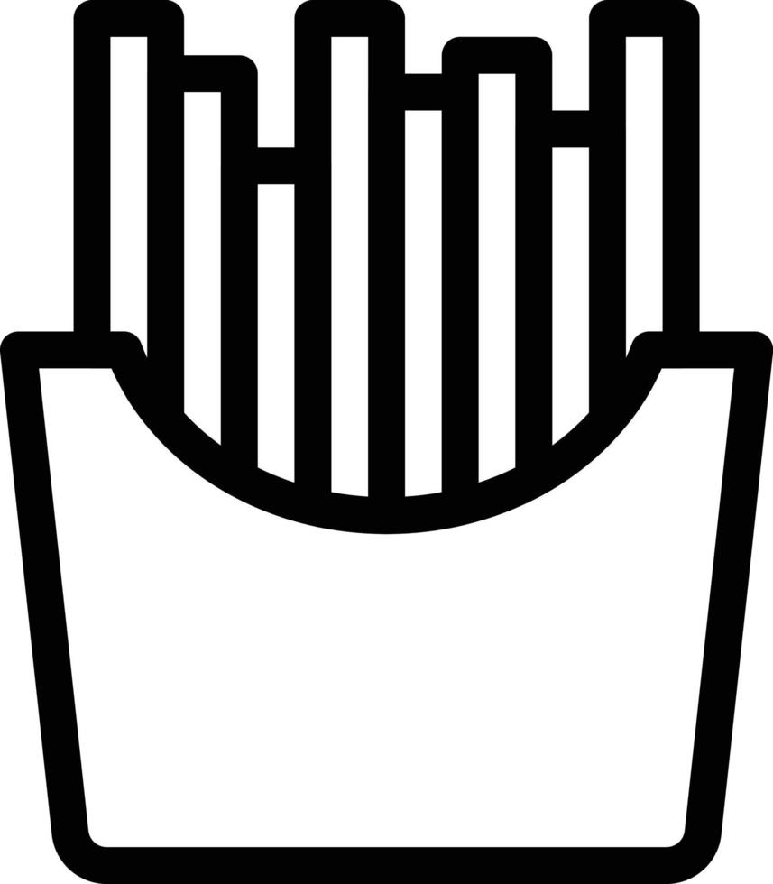 illustrazione vettoriale di patatine fritte su uno sfondo simboli di qualità premium. icone vettoriali per il concetto e la progettazione grafica.