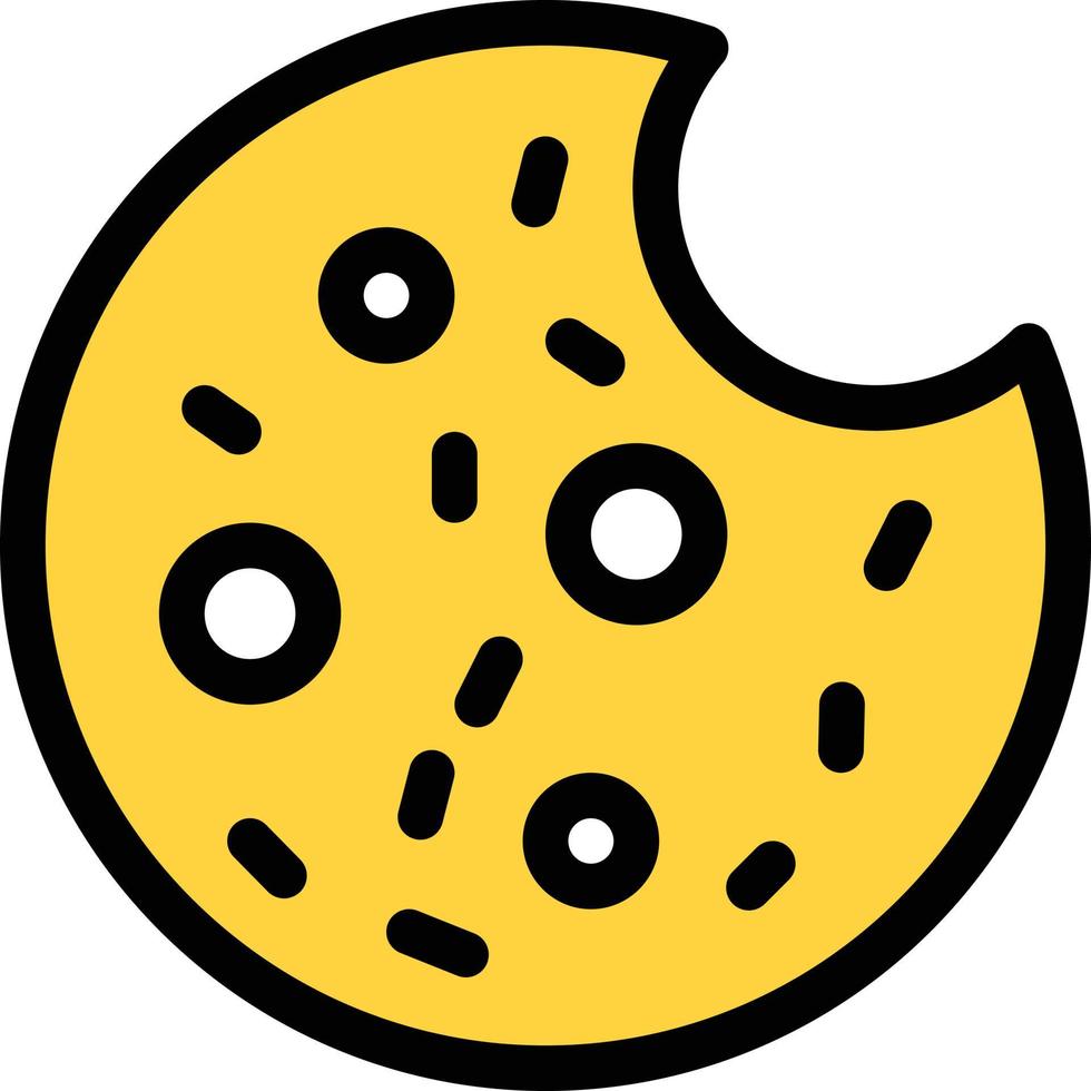 illustrazione vettoriale di biscotto su uno sfondo simboli di qualità premium. icone vettoriali per il concetto e la progettazione grafica.