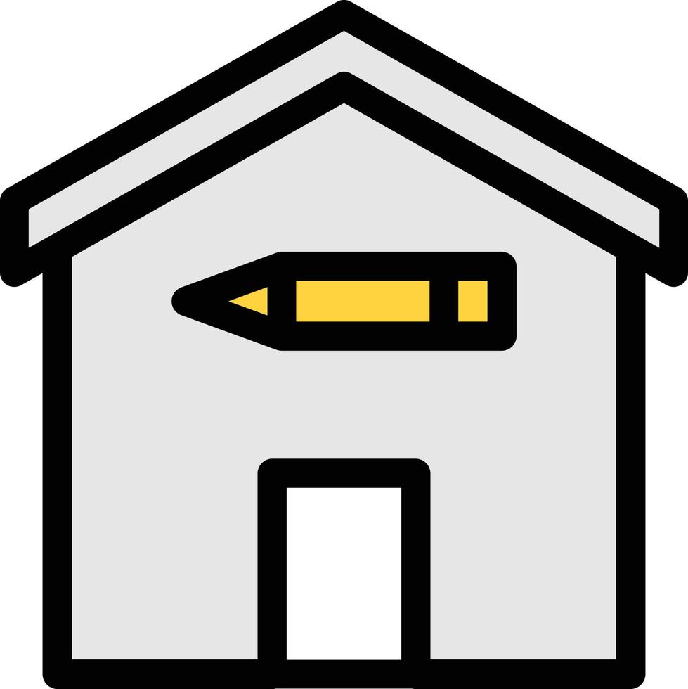 illustrazione vettoriale della casa su uno sfondo. simboli di qualità premium. icone vettoriali per il concetto e la progettazione grafica.