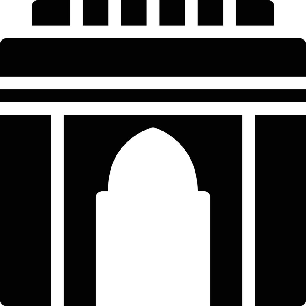 illustrazione vettoriale della moschea su uno sfondo simboli di qualità premium. icone vettoriali per il concetto e la progettazione grafica.