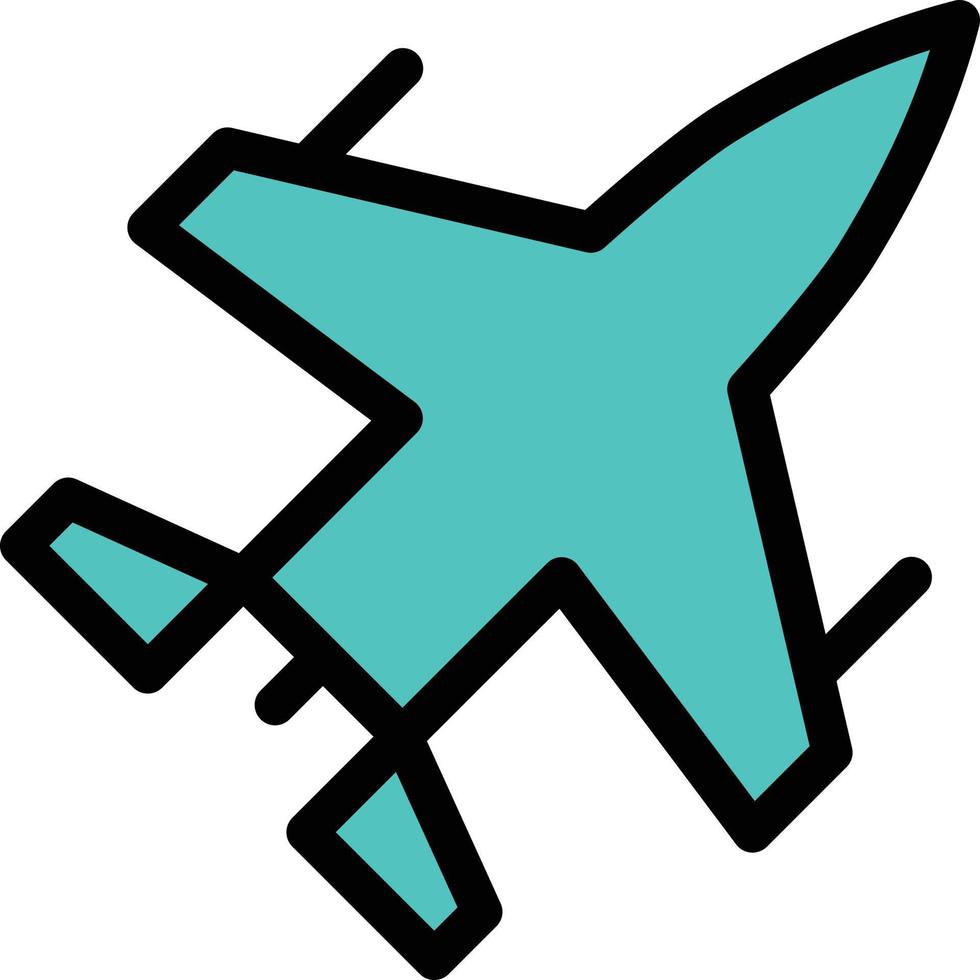 illustrazione vettoriale jet su uno sfondo simboli di qualità premium. icone vettoriali per il concetto e la progettazione grafica.