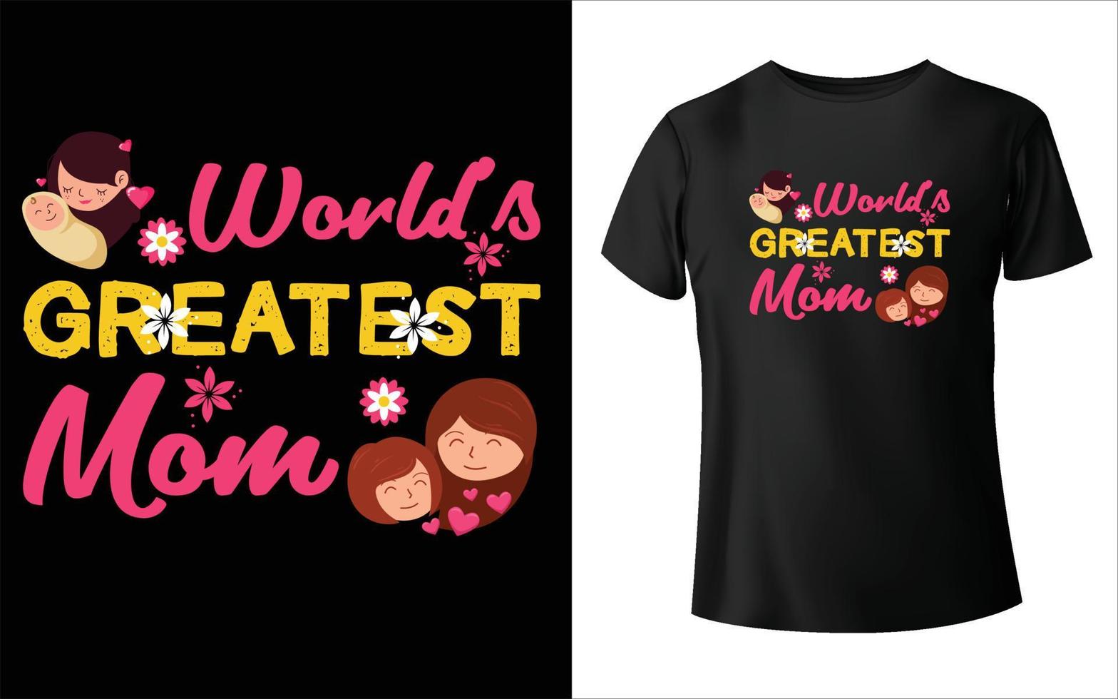 design t-shirt per la festa della mamma felice. mamma vettoriale, grafica vettoriale, design t-shirt mamma vettore