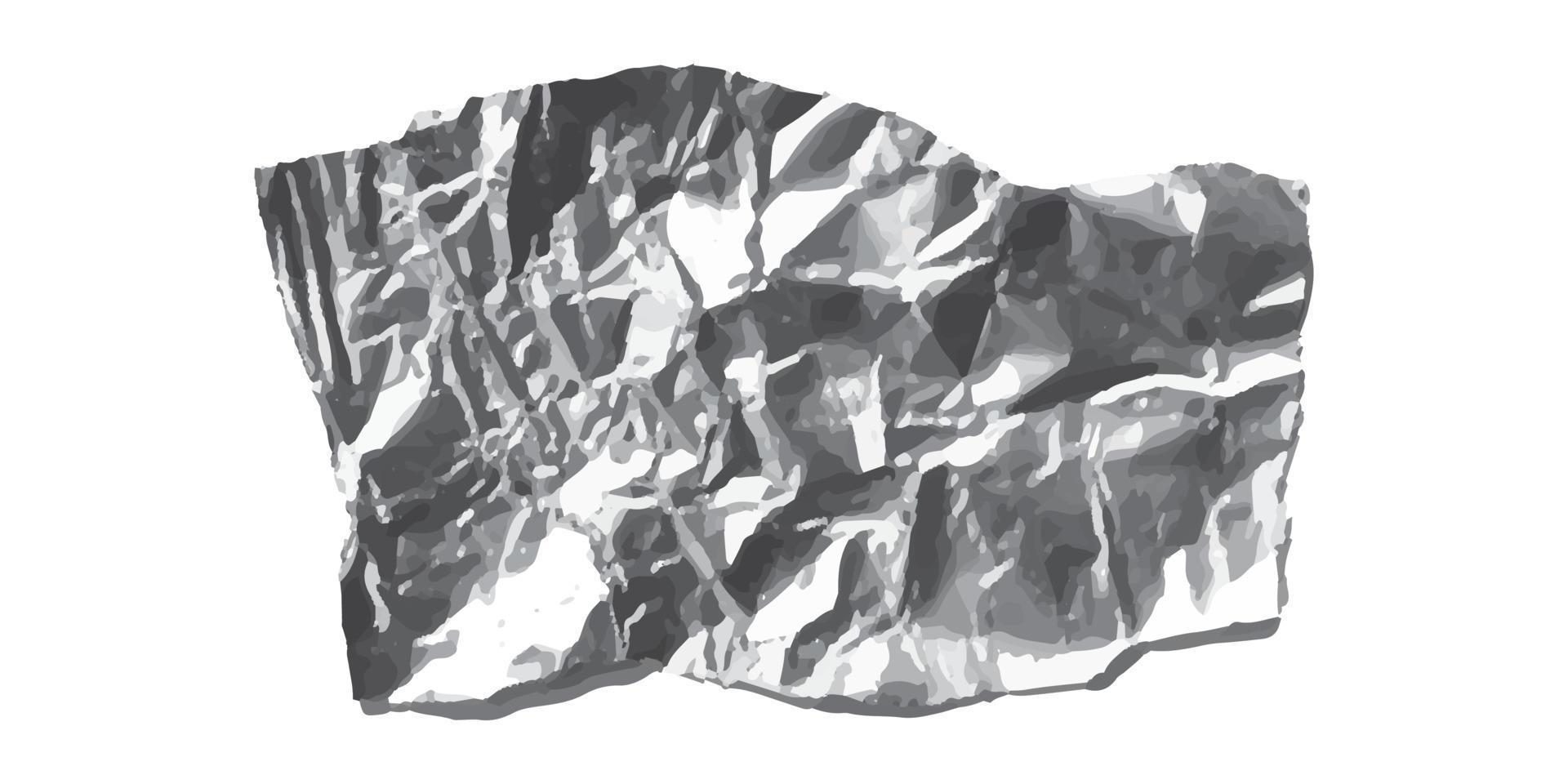 illustrazione vettoriale di texture in lamina d'argento sgualcita. sfondo grafico per il design.