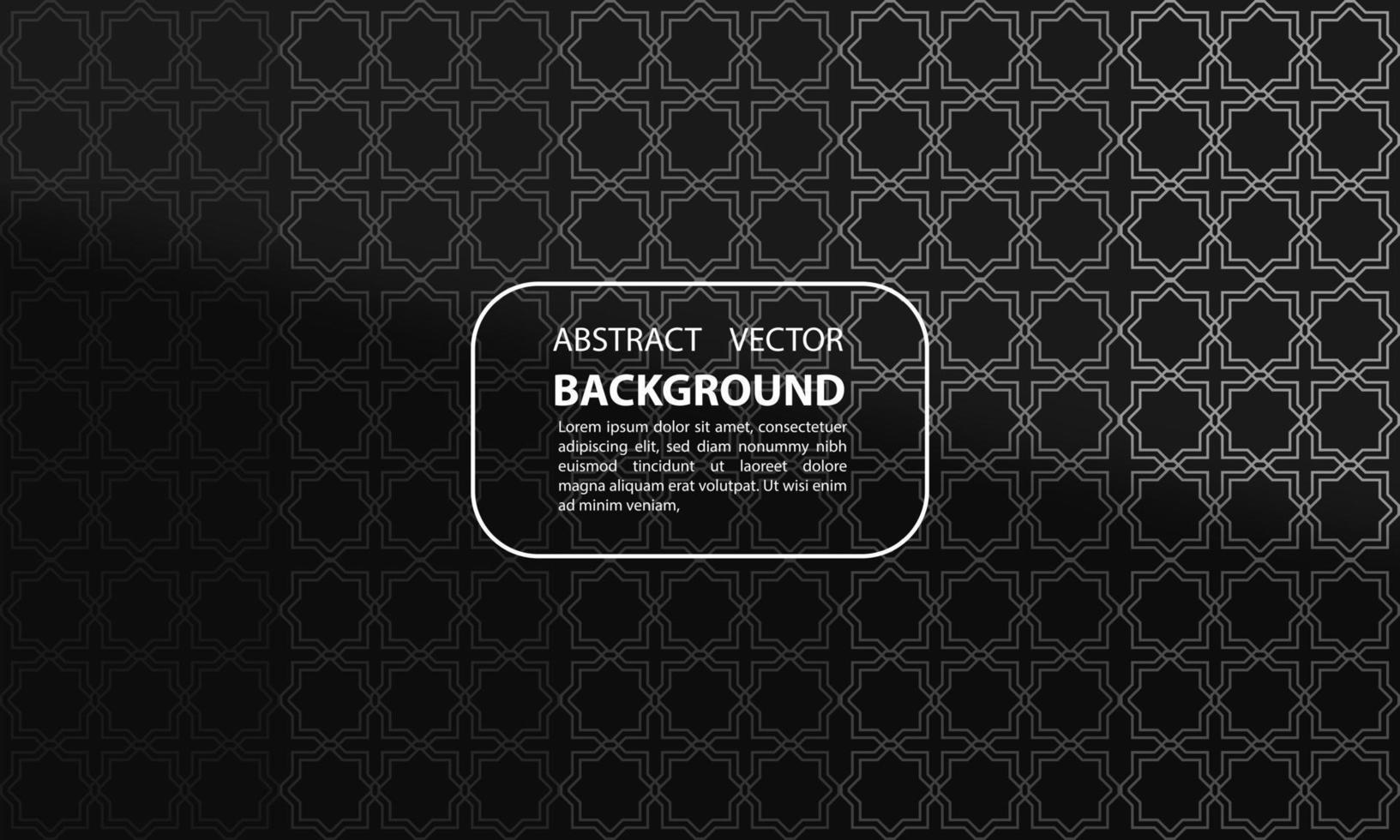 sfondo astratto sfumatura geometrica ombra sovrapposizione grigia con motivi islamici moltiplicati per poster, striscioni e altri, disegno vettoriale eps 10