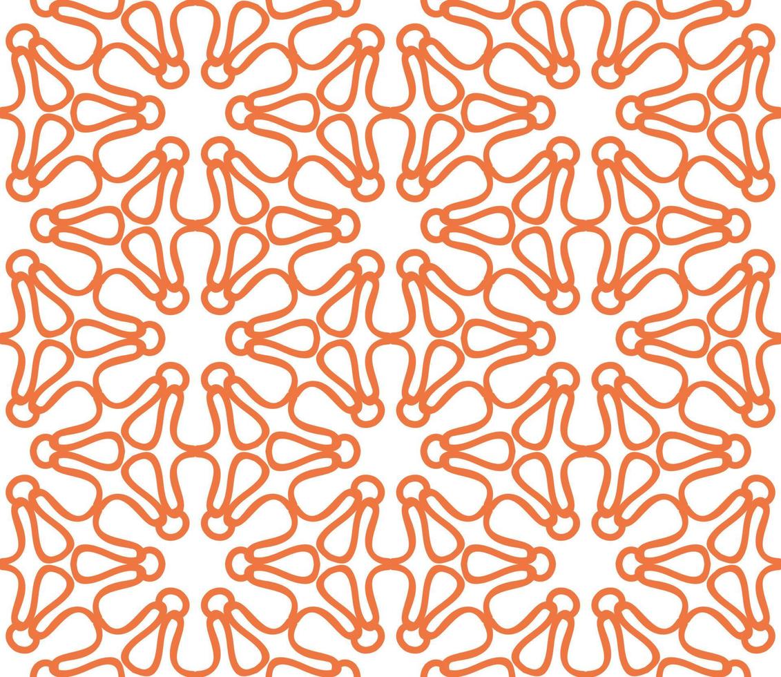 modello senza cuciture del fiore geometrico astratto di doodle colorato. sfondo floreale. mosaico caleidoscopio, geo piastrella di ornamento a linea sottile. vettore